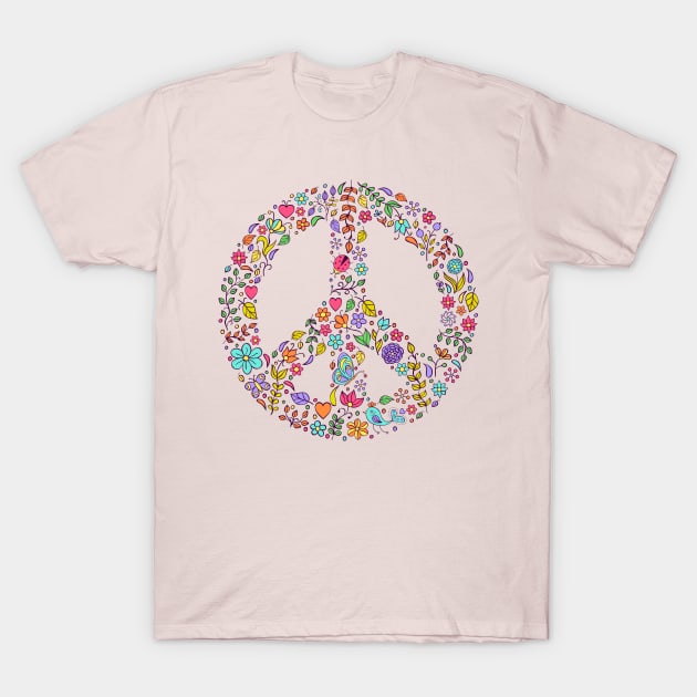 Nature Lover Peace Sign T-Shirt by machmigo